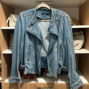 Polo ralph lauren denim moto jacket